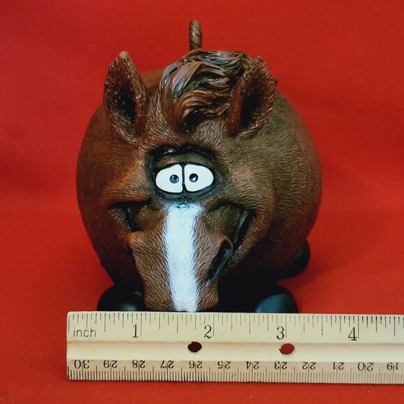 Vintage Swibco Anthropormorphic Horse Coin Bank Resin - Picture 7 of 13
